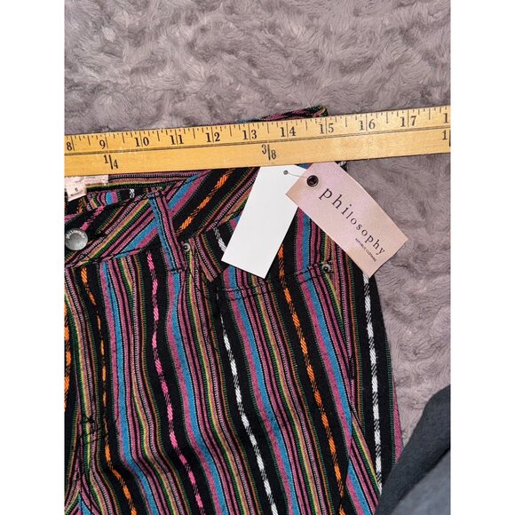 Philosophy Multicolor Striped Womens Pants Size 6 - Picture 4 of 6